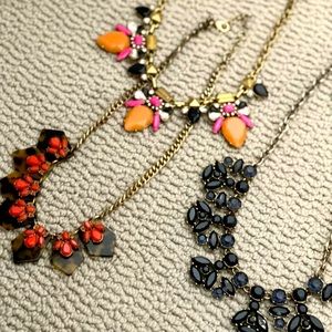 Seven J. Crew necklaces
